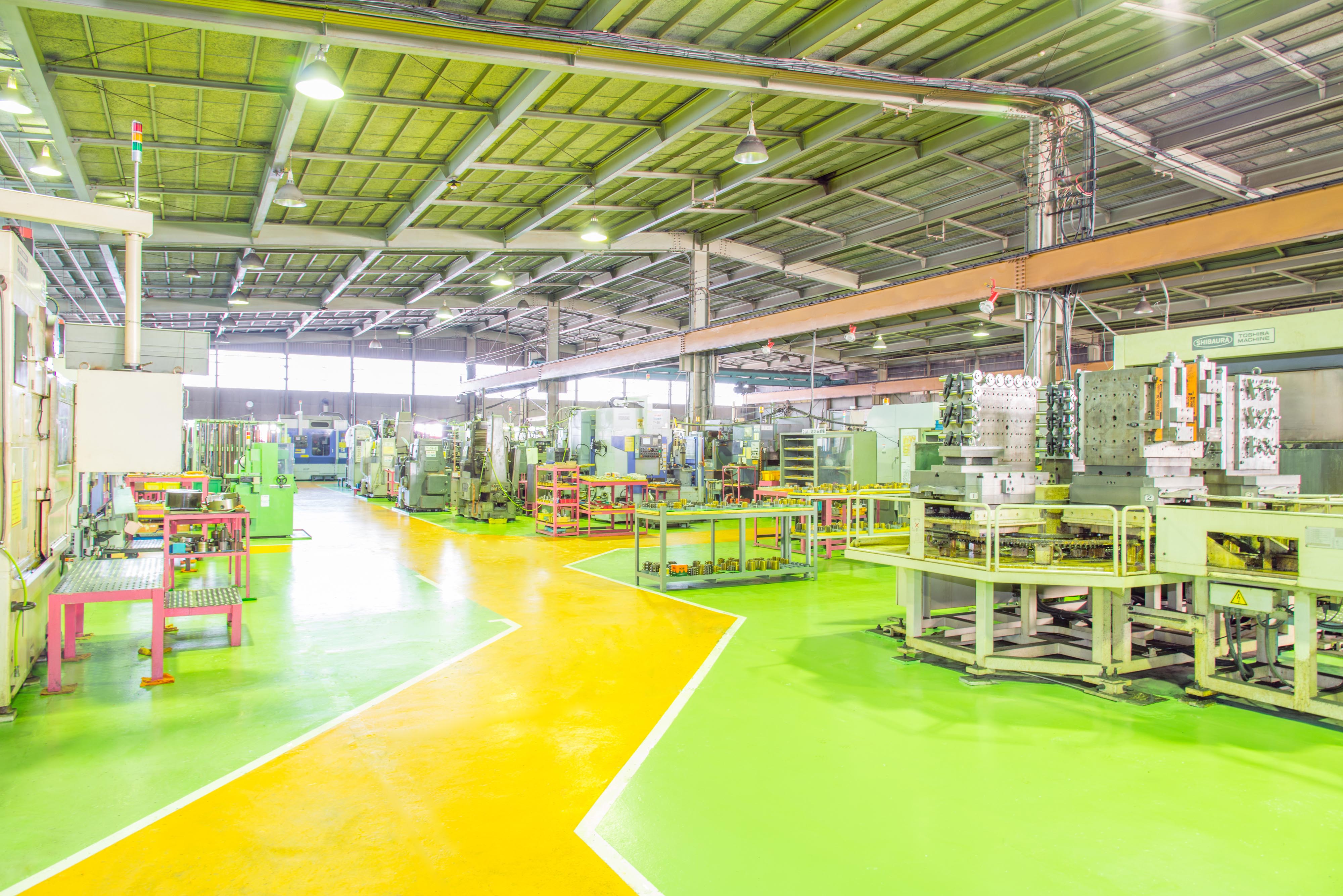 町田ギヤーの工場内